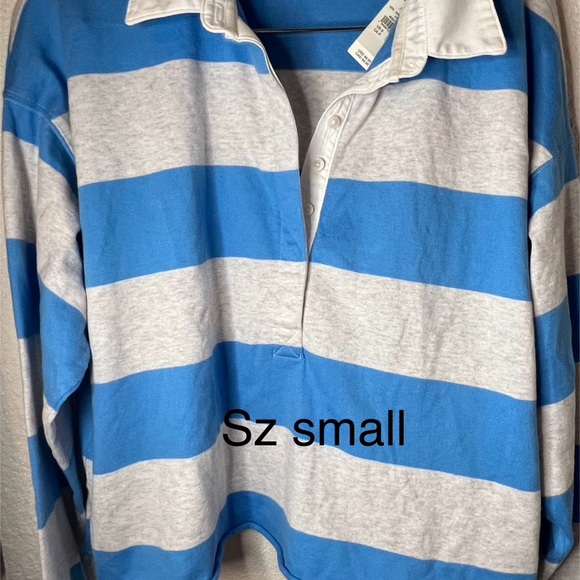 Aerie Sporty Prep Rugby Polo Sz small - Picture 2 of 2